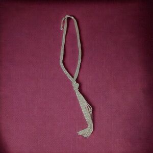 Alfani Vintage Silver-Tone Y-Style Necklace – Long Tassel Pendant Jewelry